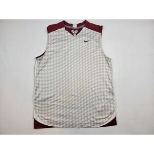 Y2K Nike Kobe Bryant Mamba Jersey Checkered Sleeveless Tank Top Men M 265769-677